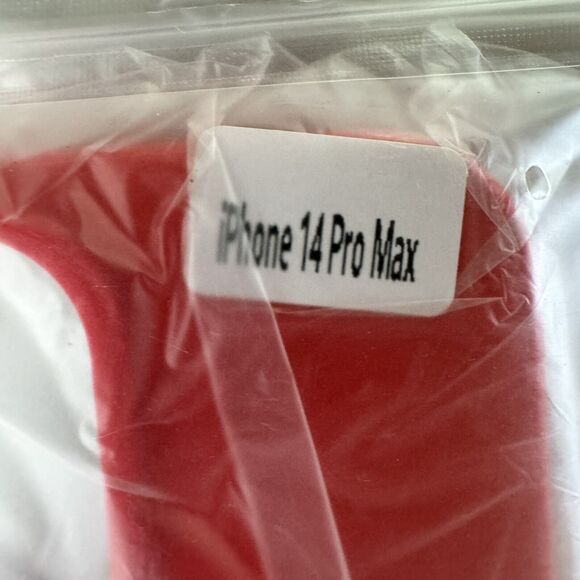 LAUDTEC Silicone iPhone 14 pro max 6.7" case with Stand Kickstand Vertical Red - Picture 2 of 4